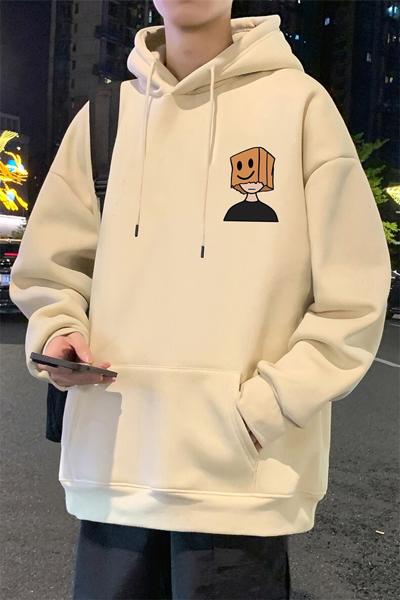 CM068P60新品重磅纯棉连帽卫衣秋冬外套卡通印花帽衫高街外套,男装卫衣,星座304A-1