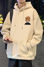 CM068P60新品重磅纯棉连帽卫衣秋冬外套卡通印花帽衫高街外套，男装卫衣，星座304A-1