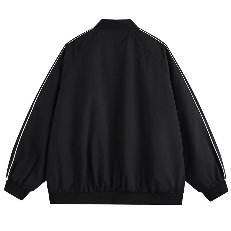 光板得物唯品二开秋装包边棒球服夹克外套F605TP58,男装夹克,电商A247