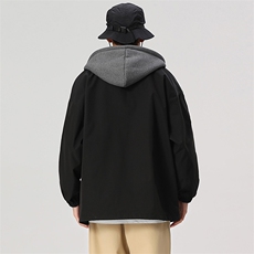 秋冬款棒球服外套男潮牌无影墙假两件情侣学生夹克22110-P80控128，男装夹克，星座717