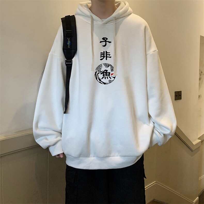 纯棉连帽卫衣男大码运动帽衫宽松薄WY2070-P35加绒款-P40,男装卫衣,电商A040