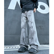 复古做旧废土风泼墨扎染牛仔裤男女2025春秋新款25XK67266特批40，男装牛仔裤，电商A042
