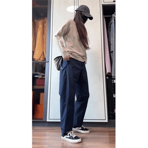 冬款加绒加厚男休闲裤三角形印花小脚宽松保暖长裤h0601 P50图片