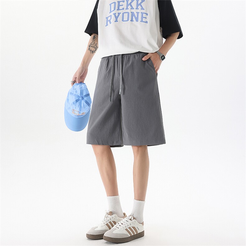 8XL-M特大码冰丝透气垂感短裤男篮球运动五分裤DK1507P30控48,男装牛仔裤,电商D206-1