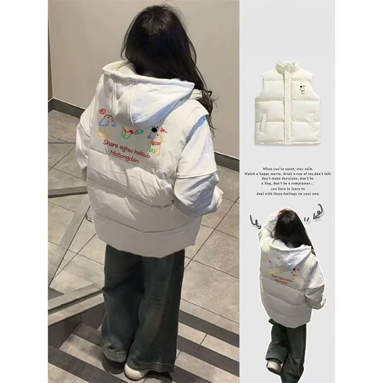 高级感洋气马甲女秋冬保暖超火设计感时髦百搭坎肩背心外套,男装背心/马甲,星座506A