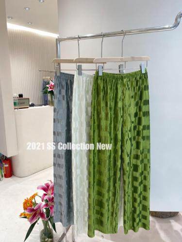 不规则凹印裤子多色现货，女装，G