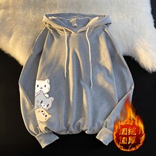 WY2164-P35加绒款-P40纯棉连帽卫衣男大码运动帽衫宽松薄外套男,男装卫衣,电商A040