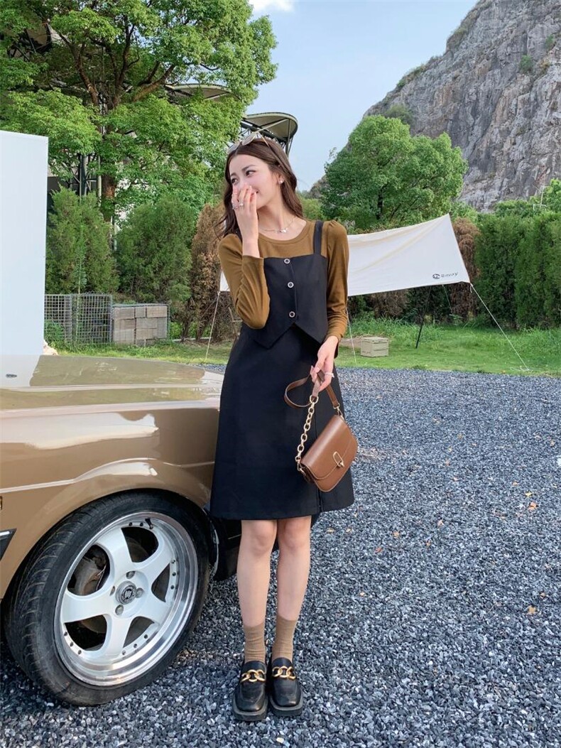 秋季连衣裙，女装连衣裙，亿炫(5F)