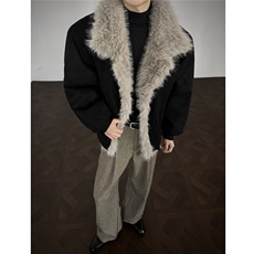 W85168特P100控178麂皮绒座山雕棉衣棉服男，男装棉衣，电商B205