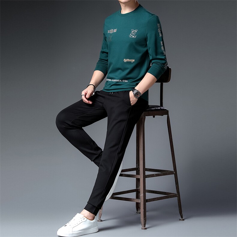 CA9821钱塘2020-2秋冬季时尚休闲帅气中青年男士套装货稳P160,男装休闲套装,钱塘207-2
