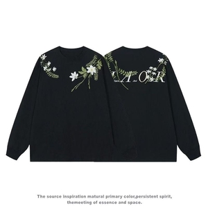 [003]刺绣花卉圆领卫衣男女新款宽松套头上衣A079-WP25-P30图片