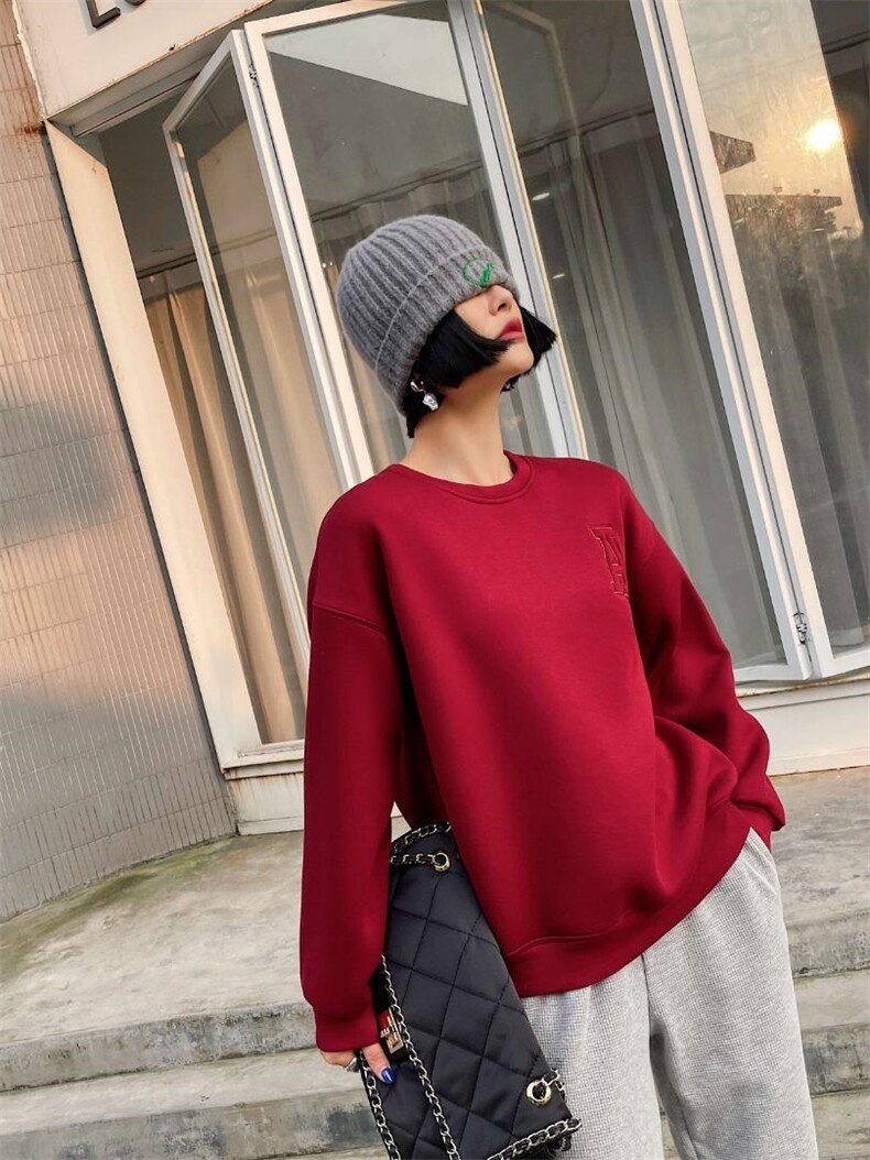 绣花翅膀卫衣，女装卫衣/绒衫，韩外