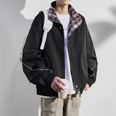 JK8871-P75L-9XL2025秋冬新款翻领夹克外套控128，男装夹克，星座109
