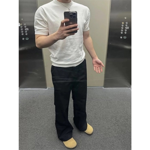网图有货 老钱风纯色软糯针织凉感圆领短袖男休闲上衣t A460-P40图片