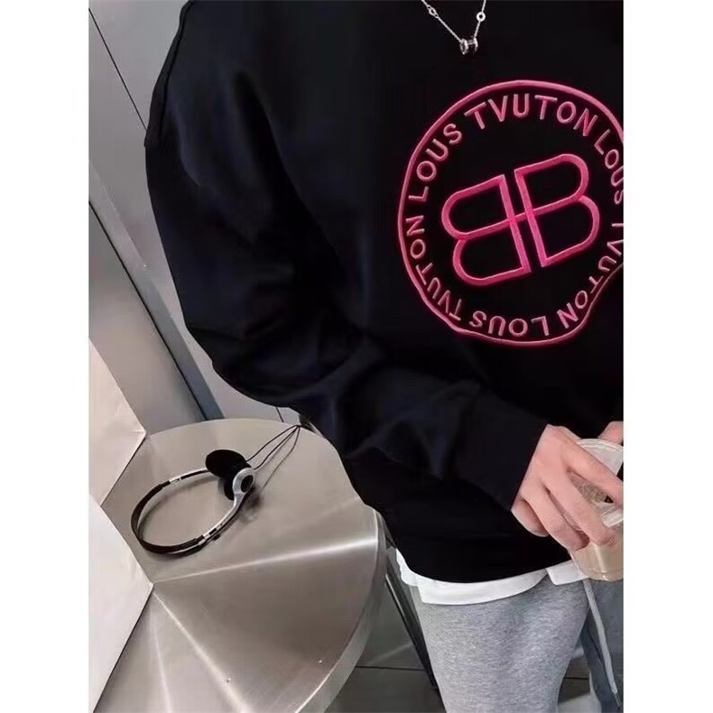 秋季男士字母印花圆领套头长袖卫衣美式宽松上衣痞帅韩版简约男装,男装卫衣,星座506A