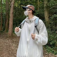 透气防晒衣男夏季外套潮宽松连帽夹克户外运动防晒衣服W4948-P38，男装防晒衣，星座412-2