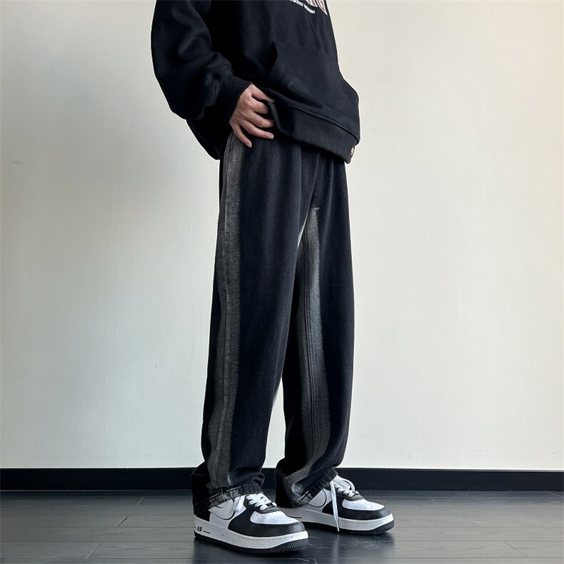 抖音品质-美式高街直筒阔腿牛仔裤-212-2-G16-特P45控68图片