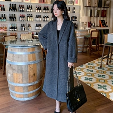 2025秋冬百搭时尚小青果领保暖大衣，女装双面呢大衣，荣图大衣