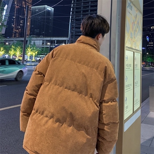 羽绒棉服男冬季休闲冬装潮牌加厚保暖灯芯绒外套男M0776-P105图片
