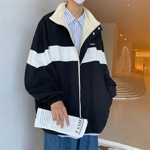 秋季薄款双面穿外套2023新款潮流休闲帅气棒球服夹克 W1257-P54图片
