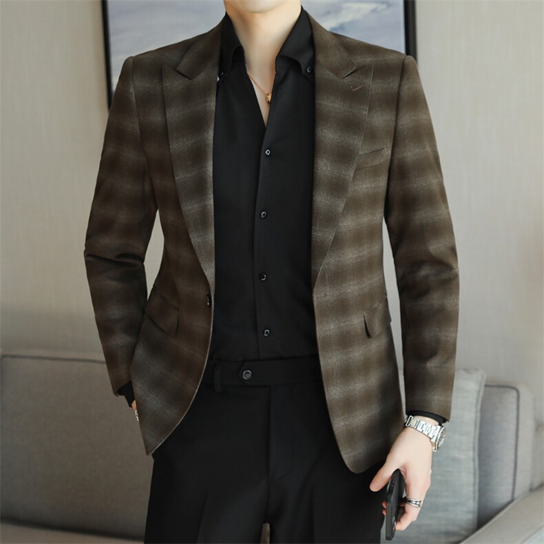 26做货-男士休闲西装修身韩版西服外套小西装上衣DX6922P165,男装西服套装,电商D216