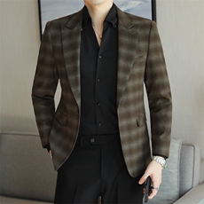 26做货-男士休闲西装修身韩版西服外套小西装上衣DX6922P165，男装西服套装，电商D216