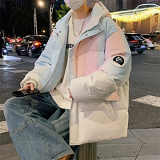 1506-1/M23621/P124渐变色棉服男款冬季情侣款面包服袄子学生外套，男装棉衣，星座1506-1