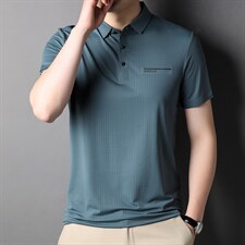 品牌无痕精品男士高端休闲翻领短袖T恤主推POLO男士上衣冰丝短袖，男装T恤，电商B212（原钱塘6029）