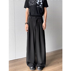 休闲西裤男女韩版潮流帅气百搭垂感2026夏季ins新款长裤K6162-P35，男装西裤，星座412-2