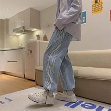 牛仔裤男宽松直筒裤G3059P42，男装牛仔裤，星座1116-2