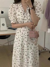 夏季新款碎花连衣裙，女装连衣裙，SYH