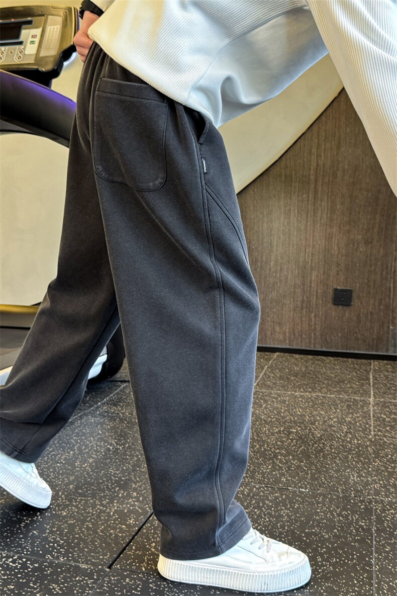 加绒保暖卫裤男款冬季奥粒绒加厚弯刀裤休闲裤子男8699-P78控128,男装休闲裤,电商C208