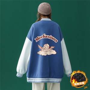 中性春装衔接新款青春宽松加棉夹克棒球服外套 G97 P65控88加棉75图片