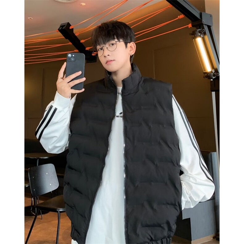 羽绒棉服马甲男宽松秋冬季外穿无袖坎肩背心保暖外套马夹MJ801,男装背心/马甲,星座1116A-1（原606A）