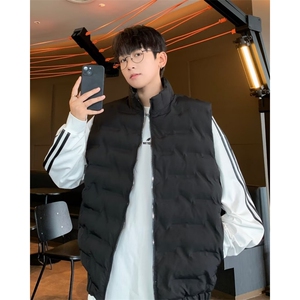 羽绒棉服马甲男宽松秋冬季外穿无袖坎肩背心保暖外套马夹 MJ801图片