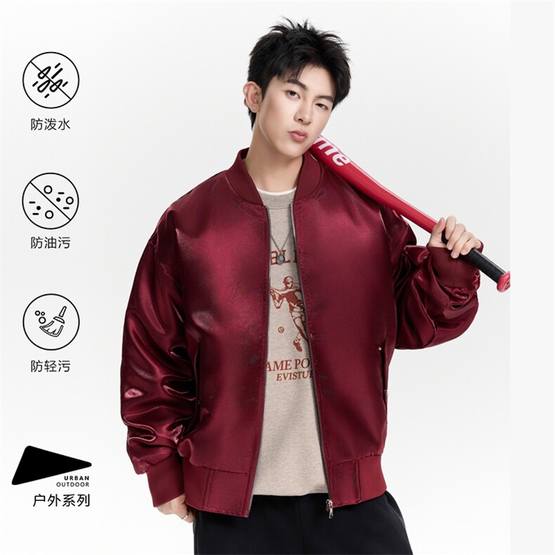 得物二开PU皮衣秋冬季美式工装翻领潮流休闲复古JK1230-P88,男装皮衣,星座1103-3