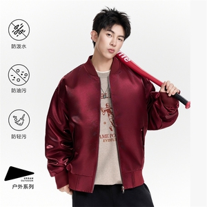 得物二开 PU皮衣秋冬季美式工装翻领潮流休闲复古JK1230-P88图片