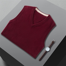 2025年秋季时尚百搭通勤简约休闲马甲，男装背心/马甲，玖雪绒羊绒