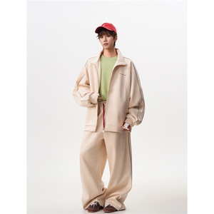 8XL-M 反光条运动套装男街舞服休闲外套夹克麂皮绒裤子男TZ106P95图片
