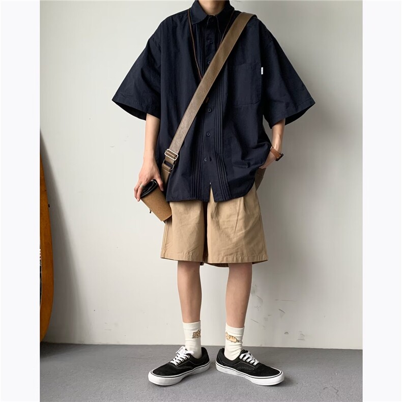 衬衫男士港风潮流痞子帅气百搭2024夏季新款ins宽松外套CY693-P37,男装衬衫,星座412-3