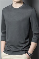 BB3601钱塘2020-2新款时尚休闲卫衣男士圆领纯色百搭长袖T恤P39，男装卫衣，钱塘207-2
