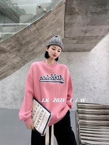 2021冬款加绒卫衣，女装卫衣/绒衫，简蔻