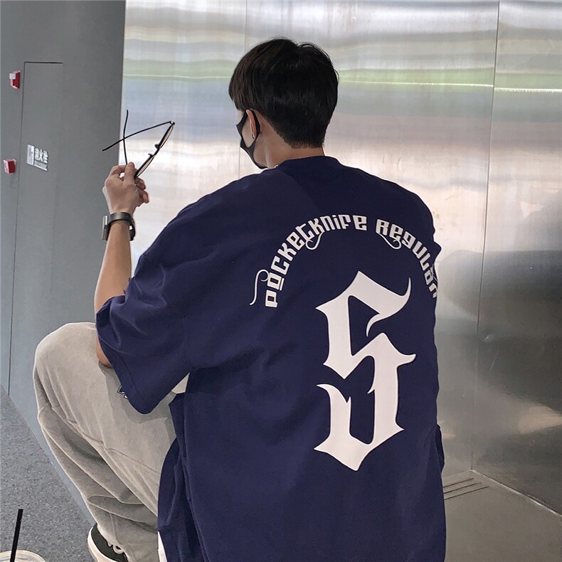 2023夏季新款印花纯重磅短袖T恤T3022-P35控48有直播有280克,男装T恤,电商A072