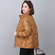 《冬季新款》时尚立领羽绒服女短款修身显瘦保暖外套，女装羽绒服，婷思杰（原婷想服饰）