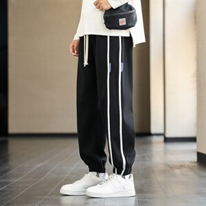 高品质秋季新款运动裤男束脚宽松卫裤潮流休闲长裤篮球裤子图片