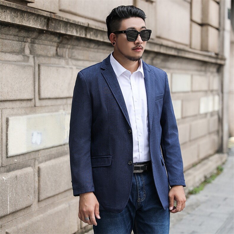 Xl-8XL春装新款男士休闲西服胖子西装上衣外套加肥大码1918款,男装西服,星座802