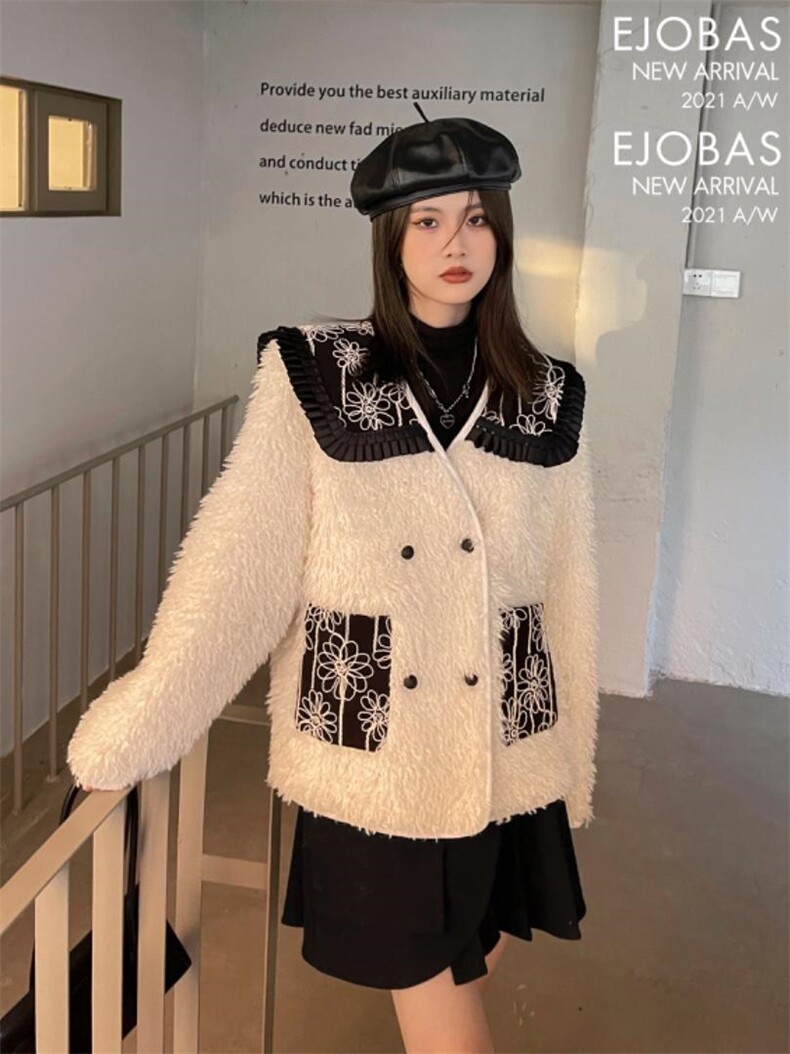 2021冬季小众高级风格高档羊羔毛外套，其它，1983