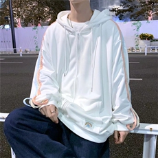 2023新款ins日系开衫卫衣男春季潮流加厚宽松连帽外套W2441-P42，男装卫衣，星座512-2