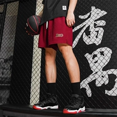 破冰美式篮球短裤男华夫格速干健身三分裤复古休闲运动裤2025夏季，男装休闲裤，星座506A