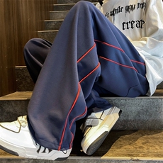 K280-P38日系宽松型直筒拖地长裤，男装休闲裤，星座1501-1